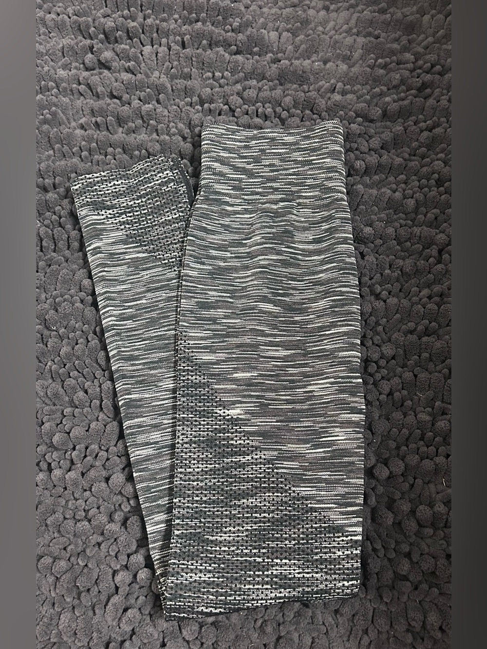 Aerie Chill Play Move Leggings Women’s XS Black Gray White Marled Full Length